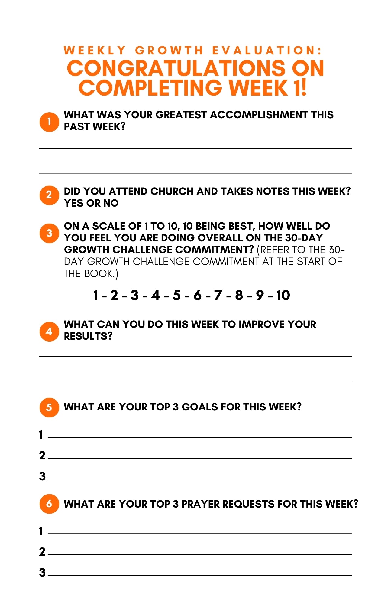 30-Day Growth Challenge Booklet 2025